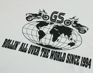 BEEMER GS 2oth anniversary shirt ROLLIN' ALL OVER THE WORLD SINCE 1994